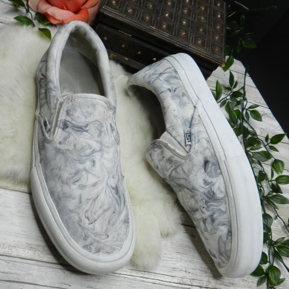 vans marble white
